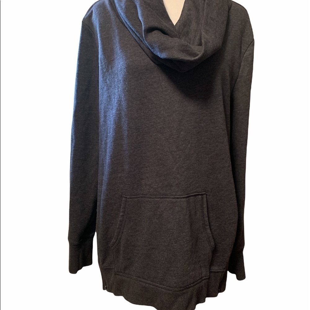 Old Navy gray tunic length, cowl neck swearshirt